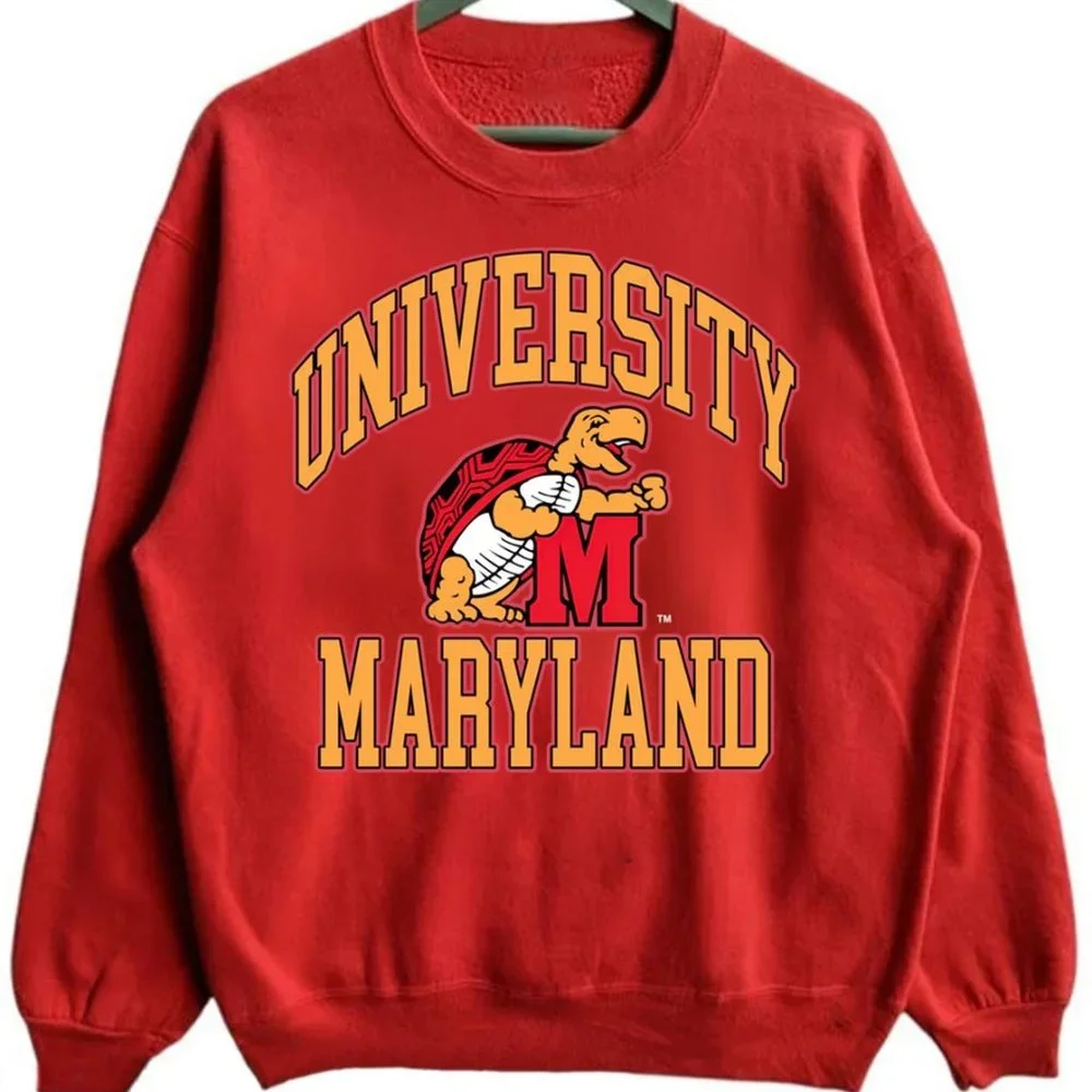 Vintage University Of Maryland Terrapins Sweatshirt, Maryland Terrapins Sweater,